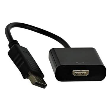 Imagem de Cabo Adaptador Conversor DisplayPort para HDMI - 15cm (DisplayPort M X HDMI F)