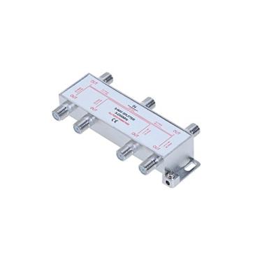 Imagem de Cables Direct Online Divisor de antena coaxial bidirecional de 6 vias 5-2300 MHz à prova d'água para cabo coaxial HDTV via satélite RG6 RG59 (6 portas)