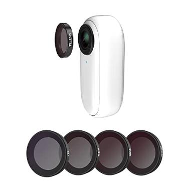 Imagem de Kit de Filtros Compatível com Insta360 GO 2 e GO 3 - Telesin (CPL / ND8 / ND16 / ND32)