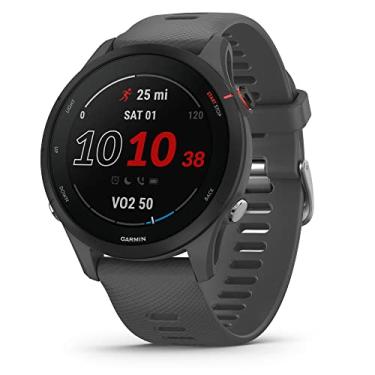Imagem de Garmin Forerunner® 255, Smartwatch GPS para corrida, ideias avançadas, bateria de longa duração, cinza ardósia