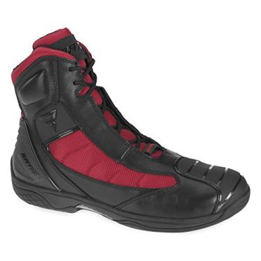 Imagem de Bates Beltline Performance Men's Motorcycle Boots (Black/Red, Size 7)