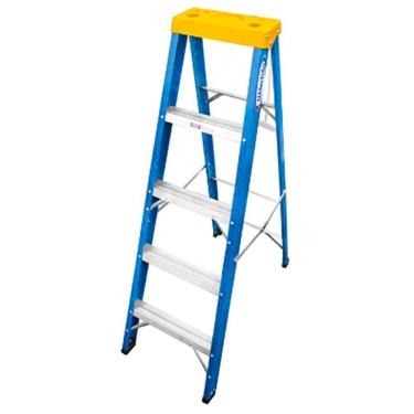 Imagem de Escada premium aluminio e fibra 5 degraus 1,50M WBERTOLO