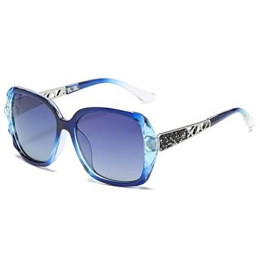 Imagem de Big box polarized óculos de sol edição maré feminino uv web celebridade óculos de sol dirigindo óculos redondos femininos, 10, C
