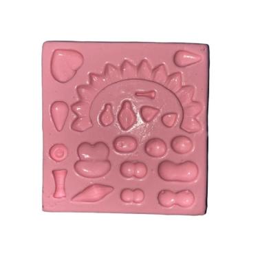 Imagem de Molde De Silicone Animaisfocinho Rosto Juba Orelhas