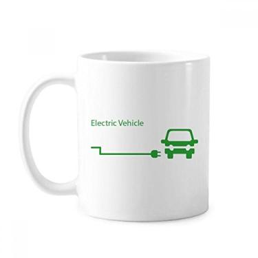 Imagem de Plugue de carregamento Energy Vehicles Protect Environment Caneca cerâmica café porcelana xícara de mesa