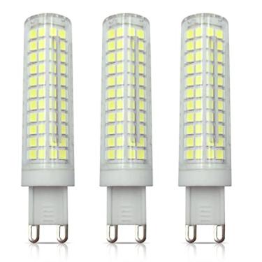 Imagem de Lâmpada de LED branca / branca quente G9 Bi-Pin Base regulável 15W 1500LM 2835 SMD 136LEDs Lâmpada de cerâmica equivalente a 120 Watt para iluminação doméstica, pacote com 3 (branco quente)