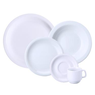 Imagem de Aparelho De Jantar 30 Peças Econômico Porcelana 2a Linha