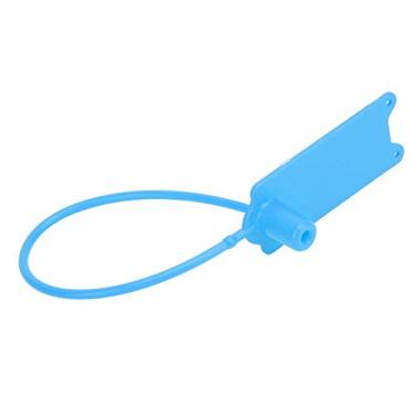 Imagem de Etiqueta de travamento automático, 100 peças de 195 mm abraçadeiras antifurto gravata de bloqueio automático para roupas mala sapatos bolsa etiqueta de etiqueta (azul)