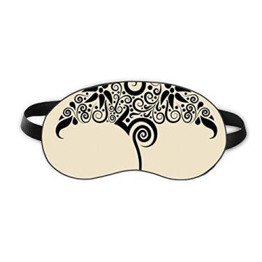 Imagem de Skate Preto e Branco Padrão Animal Sleep Eye Shield Soft Night Vlindfold Shade Cover