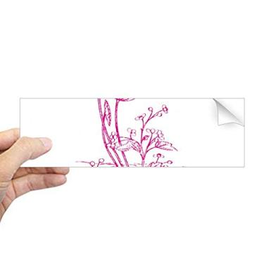 Imagem de DIYthinker Adesivo retangular de folha de lótus com flor de lótus para janela de notebook