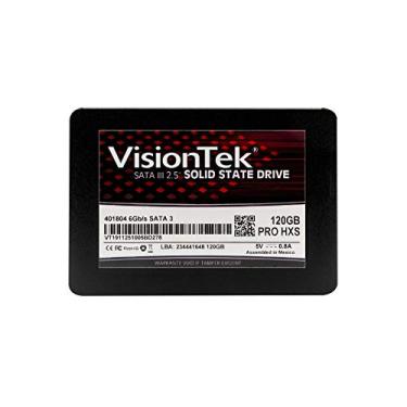 Imagem de VisionTek Unidade interna de estado sólido SATA III 120 GB PRO HXS 7 mm 2,5 polegadas com tecnologia 3D TLC NAND para computadores de mesa, laptops e sistemas Mac (901295)