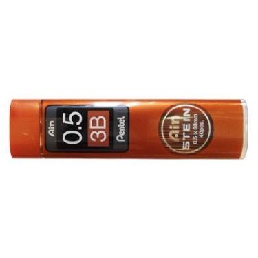 Imagem de Pentel -grafite Ain Stein 0,5mm 3 B -tubo Com 40 Grafites