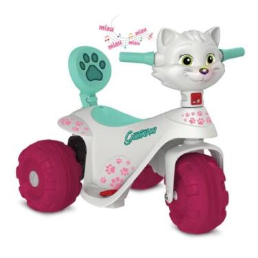 Moto Elétrica Motinha Infantil Banmoto Gatinha 2 Marchas 6v