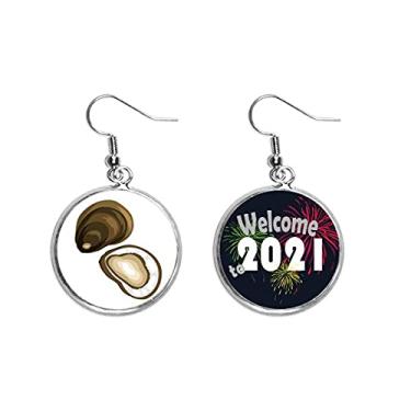 Imagem de Brincos Marisco Marisco Oyster Cowry Brincos Joias 2021 Blessing