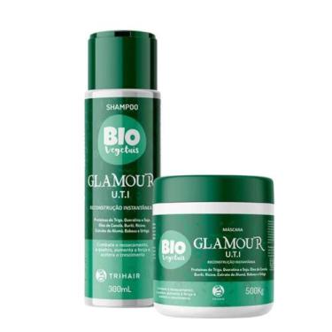 Imagem de Kit Shampoo + Máscara Biovegetais UTI Glamour Reconstrução - Trihair