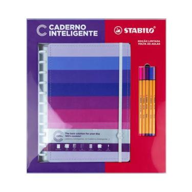 Imagem de Caderno Inteligente Grande Stabilo Shades Of Pink Arco Ìris Cor de Ros