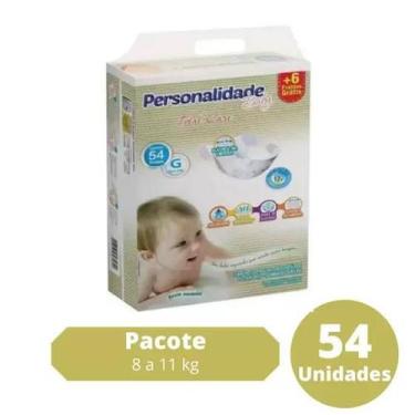 Imagem de Fralda Personalidade Baby Total Care 1 Pacote Tamanho G - de 8 á 11 Kg