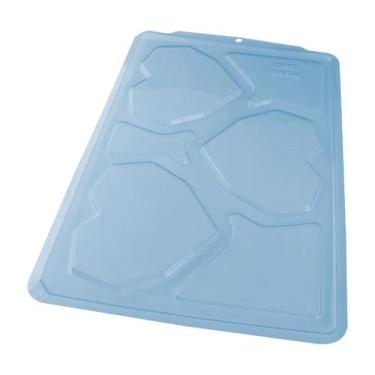 Imagem de Forma Simples Tradicional Tablete Coração Lapidado 350g - Cód 3694 - 1