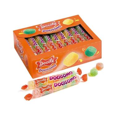 Imagem de Bala de Goma Jujuba Docigoma Docile 30 unidades Caixa 900g