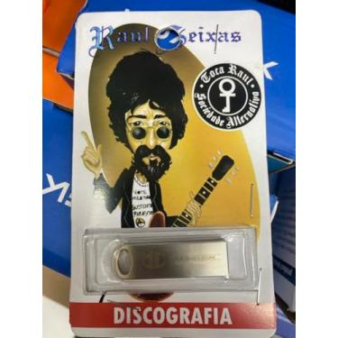 Imagem de pen drive com musicas gravadas diversas pendrive gravado gêneros RAUL SEIXAS