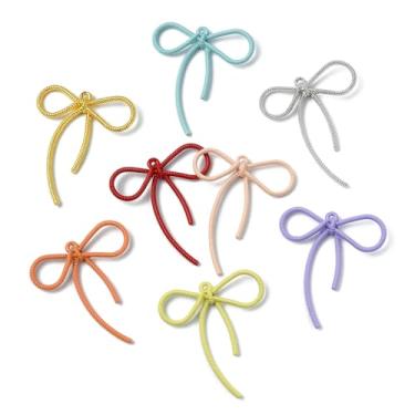 Imagem de UR URLIFEHALL 30 peças, 15 cores, pingentes de laço de liga pintados em spray, lindos pingentes para fazer joias, brincos, colar, pulseiras