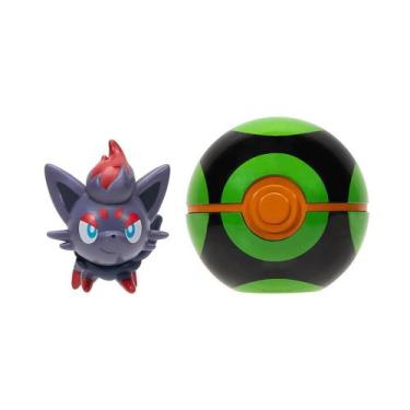 Imagem de Boneco Pokemon - Pokebola - Clip N Go - Zorua + Bola Penumbra SUNNY BR