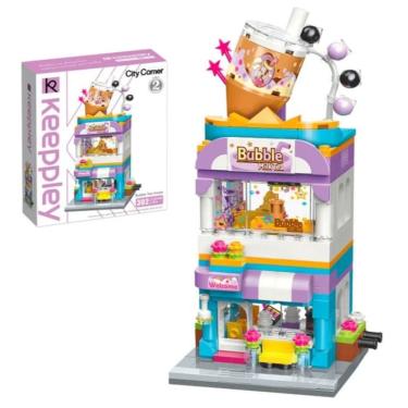 Imagem de Bloco de Montar Keepplay Casa de Chá City Corner 302 peças