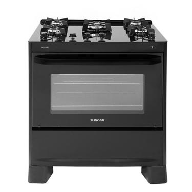 Imagem de Fogão Max Glass 5 Queimadores Preto Bivolt FGVMG510PT Suggar
