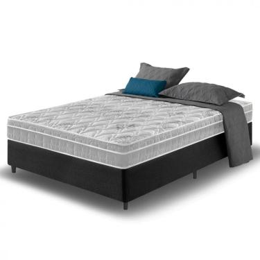Imagem de Cama Box Casal Preto + Colchão Hanover Orthopedic 138cm