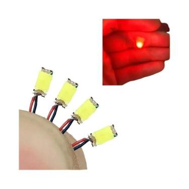 Imagem de Fio LED SMD Vermelho E Preto 40 Peças HO N OO Escala Pré-soldado Micro