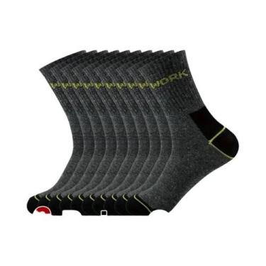 Imagem de Meias Masculinas Respiráveis E Antiodor Para Negócios, Cano Médio, 6-1