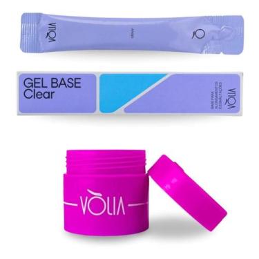 Imagem de Kit Sachê Gel Base Clear Sem Tpo Led/Uv 12G Vlia + Pote Eco - Vòlia