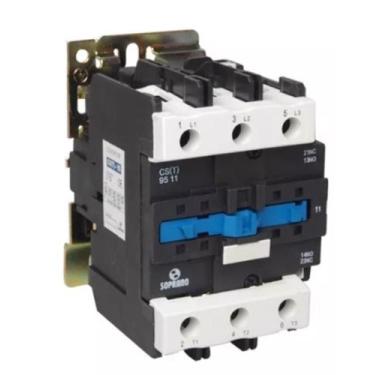 Imagem de CONTATOR SOPRANO CS(T)-095-11-220Vca-95A-(1NA+1NF)TRIPOLAR ALTA CAPACI