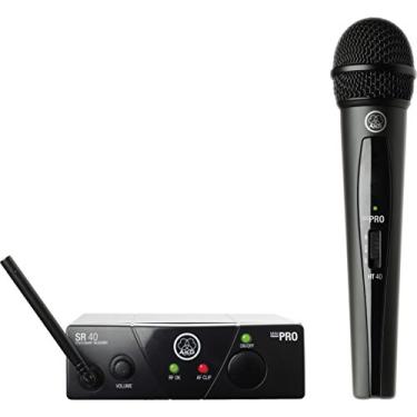 Imagem de AKG Pro Audio WMS40MINI Conjunto Vocal Banda US25D Sistema de Microfone Sem Fio, com Receptor SR40 e Mini Transmissor de Bolso PT40