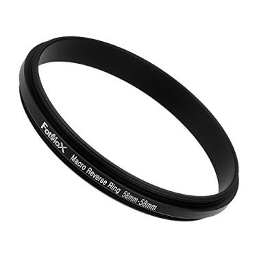 Imagem de Fotodiox 58mm - 58mm, 58-58mm Macro Close-up Reverse Ring, Anodizado Black Metal Ring, para Nikon, Canon, Sony, Olympus, Pentax, Panasonic, Samsung Camera