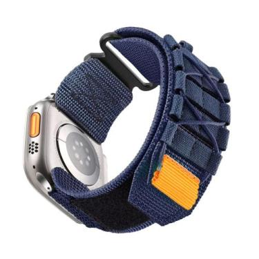 Imagem de Pulseira Nylon Militar Larga Robusta Compatível com Apple Watch - Baú 