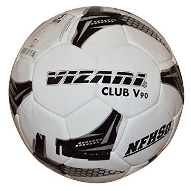 Imagem de Bola de futebol Pro Club V90 NFHS branca/preta tamanho 5