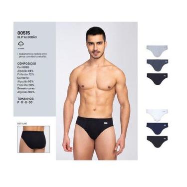 Imagem de Kit 9 Cuecas Slip  Lupo Algodão Cotton Confort 515, P, Sortidas