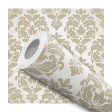 Imagem de Papel De Parede Adesivo Lavável Provençal Romano Nude  - Signmaq, 10 M