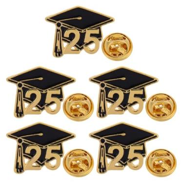 Imagem de SAFIGLE 5 Peças 2025 Boné De Formatura Broche Pin Suprimentos De Temporada De Formatura Broche Escolar Decorativo Pino De Boné De a Etiqueta Pin