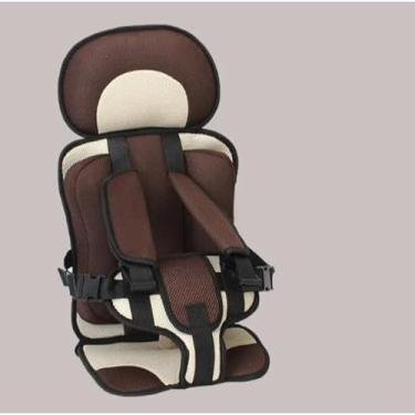 Imagem de Assento Portátil Infantil Acolchoado Respirável Para Crianças De 6 Meses a 5 Anos De Idade MS-901 (Caramelo/Marrom)