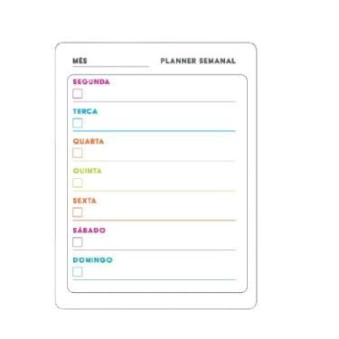 Imagem de Lousa Magnética Planner Quadro Imã Porta Recados (Mod 1)