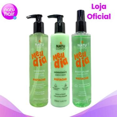 Imagem de Kit Sabonete Líquido Pistache 250ml + Hidratante de Pistache 250g+ Bod
