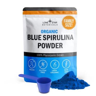 Imagem de Spirulina azul em pó Lone Star Botanicals 120 porções