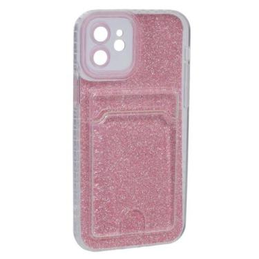 Imagem de Capa Capinha Case Porta Cartão Glitter Compatível iPhone 12 - Tesla St
