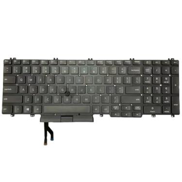 Imagem de Teclado de substituição com retroiluminação com ponteiro US Layout para Dell Latitude 5500 5501 5510 5511, Precision 3540 3550 3551 P/N: 0TJ8T3 0MMH7V NSK-EX0BC PK132FA1B00