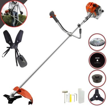 Imagem de Roçadeira Lateral Completa Tekna RL520ACG2 Motor 2T 52cc 13.000rpm 2HP de Potência Com Carretel e Faca 3 Pontas + Faca 80 Dentes + Escova de Aço