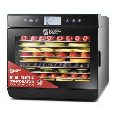Imagem de Desidratador de Alimentos, Digital, 7 Bandejas, 110v, MAGIC MILL MFD 7100, Preto