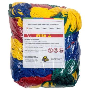 Imagem de Rede de Proteção Colorida Canguri para Cama Elástica de 2 m