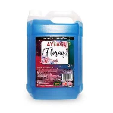 Imagem de Limpador Perfumado Florais Azul 5L (AYLAG) Limpeza Suave e Fragrância 